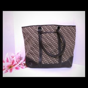 New York and Company Monogram Tote Handbag